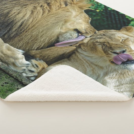 LION LOVE SHERPA DEKEN (3/4)