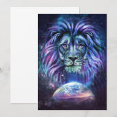 Lion Lovely Lion Bedankkaart (Voorkant / Achterkant)