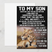 Lion Lover aan mijn zoon Lion Bedankkaart (Voorkant / Achterkant)