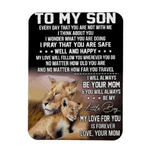 Lion Lover aan mijn zoon Lion Magneet