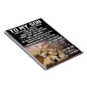 Lion Lover aan mijn zoon Lion Notitieboek (Rechterzijde)