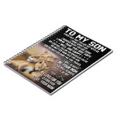 Lion Lover aan mijn zoon Lion Notitieboek (Linkerzijde)