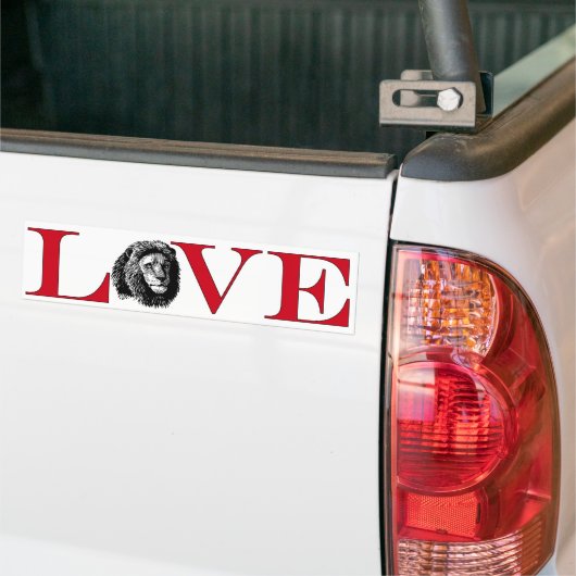 Lion Lover Bumpersticker (Op Truck)