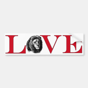 Lion Lover Bumpersticker