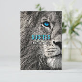 Lion Lover Succes is mijn enige optie Bedankkaart (Staand voorkant)
