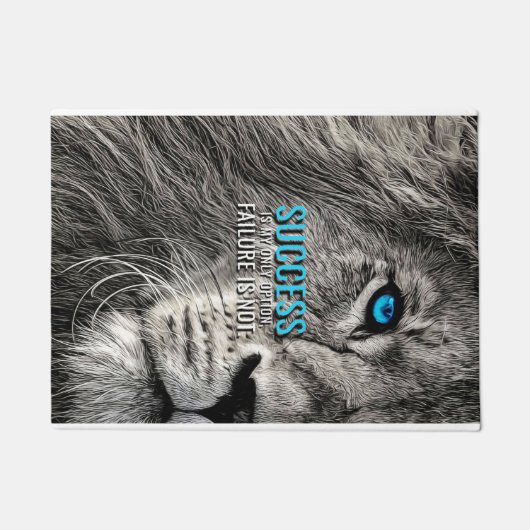 Lion Lover Succes is mijn enige optie Deurmat (Voorkant)