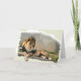 Lion Lovers Art Gifts Kaart