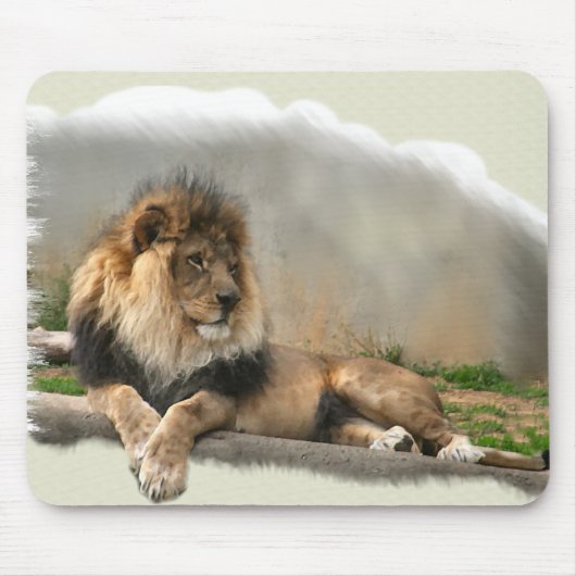 Lion Lovers Art Gifts Muismat (Voorkant)