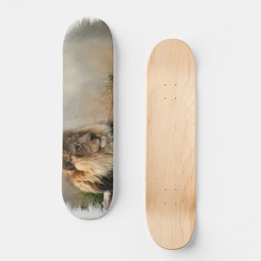Lion Lovers Art Gifts Skateboard (Voorkant)