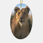 Lion Lovers kerstversiering Keramisch Ornament (Links)