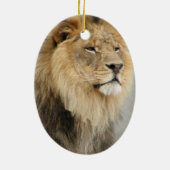 Lion Lovers kerstversiering Keramisch Ornament (Achterkant)