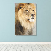 Lion Lovers King of the Oerwoud Canvas Afdruk (Insitu (Houten vloer))