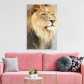 Lion Lovers King of the Oerwoud Canvas Afdruk (Insitu (Woonkamer))