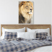 Lion Lovers King of the Oerwoud Canvas Afdruk (Insitu (Slaapkamer))