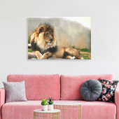 Lion Lovers King of the Oerwoud Canvas Afdruk (Insitu (Woonkamer))