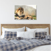 Lion Lovers King of the Oerwoud Canvas Afdruk (Insitu (Slaapkamer))