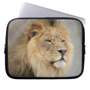Lion Lovers King of the Oerwoud Laptop Sleeve