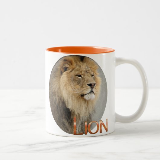 Lion Lovers King of the Oerwoud Tweekleurige Koffiemok (Rechts)