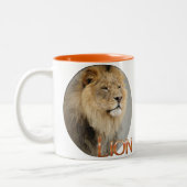 Lion Lovers King of the Oerwoud Tweekleurige Koffiemok (Links)
