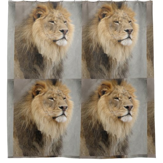 Lion Lovers Oerwoud Douchegordijn (Voorkant)
