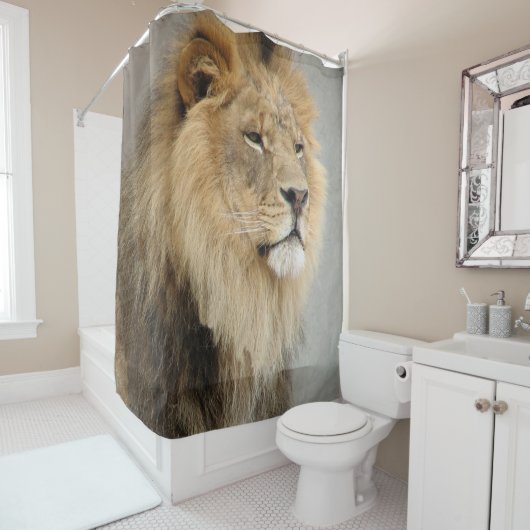Lion Lovers Wildlife Shower Curtain Douchegordijn (In situ)