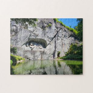 Lion Lucerne Monument in Zwitserland Legpuzzel