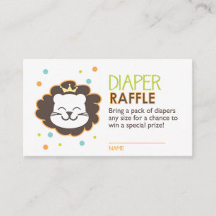 Lion Luier Raffle Ticket Informatiekaartje