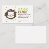 Lion Luier Raffle Ticket Informatiekaartje (Voorkant / Achterkant)