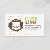Lion Luier Raffle Ticket Informatiekaartje (Voorkant)