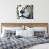 Lion luistert naar mijn hartslag Afrika Canvas Afdruk (Insitu (Slaapkamer))