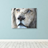 Lion luistert naar mijn hartslag Afrika Canvas Afdruk (Insitu (Houten vloer))
