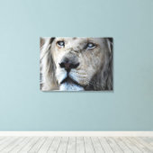 Lion luistert naar mijn hartslag Afrika Canvas Afdruk (Insitu (Houten vloer))