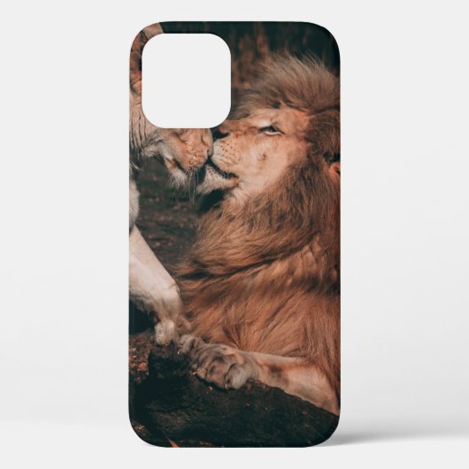 LION LYING ON BROWN ROCK Case-Mate iPhone CASE (Achterkant)