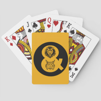 Lion & Lynx Logo Pokerkaarten