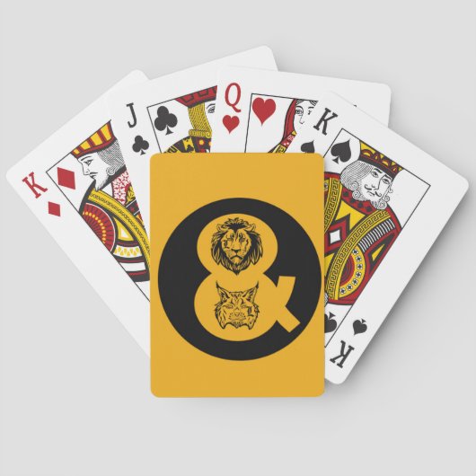 Lion & Lynx Logo Pokerkaarten (Achterkant)