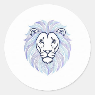lion magic ronde sticker