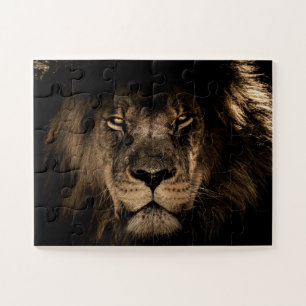 LION MALE LION FOTOGRAPHY JIGSAW PUZZLE LEGPUZZEL