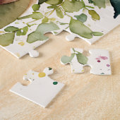 Lion Mane Portrait Botanische Waterverf Legpuzzel (Zijkant)