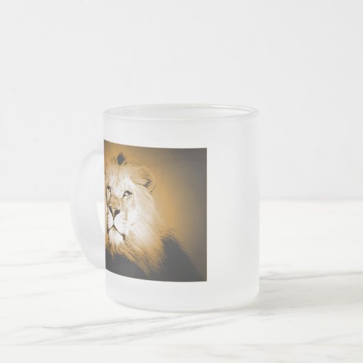 Lion Matglas Koffiemok (Voorkant links)