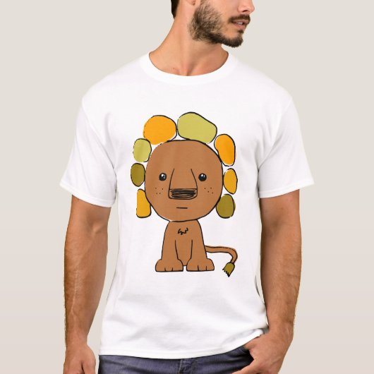 Lion Melange Ringer T-Shirt (Voorkant)