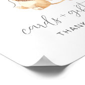 Lion met 3 bruine-ballonkaarten Geschikt teken Poster (Hoek)