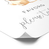 Lion met 3 bruine ballonnen voor het teken poster (Hoek)