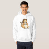 Lion met Burger Hoodie (Voorkant volledig)