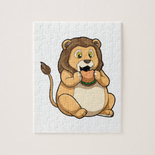 Lion met Burger Legpuzzel