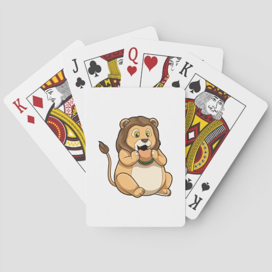Lion met Burger Pokerkaarten (Achterkant)