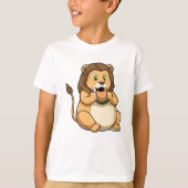 Lion met Burger T-shirt (Voorkant)