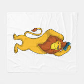 Lion met Comb Fleece Deken (Voorkant (Horizontaal))