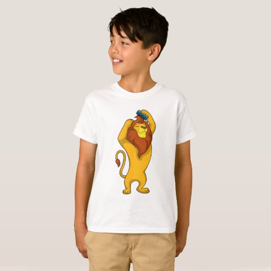 Lion met Comb T-shirt (Voorkant volledig)