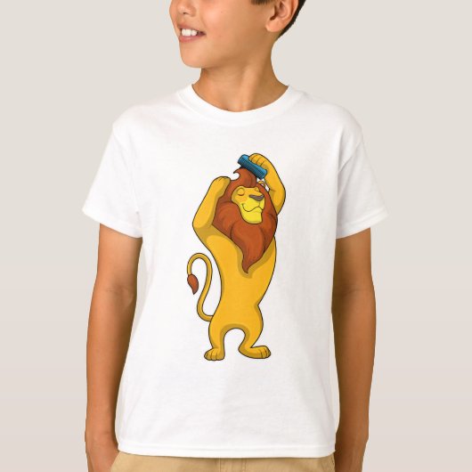 Lion met Comb T-shirt (Voorkant)