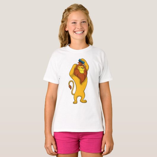 Lion met Comb T-shirt (Voorkant volledig)